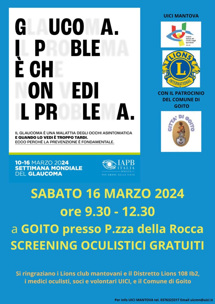 LOCANDINA 
SABATO 16 MARZO DALLE 9.30 ALLE 12.30 a GOITO P.zza della Rocca